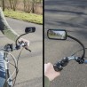Oglinda retrovizoare cu brat flexibil pentru biciclete si motociclete
