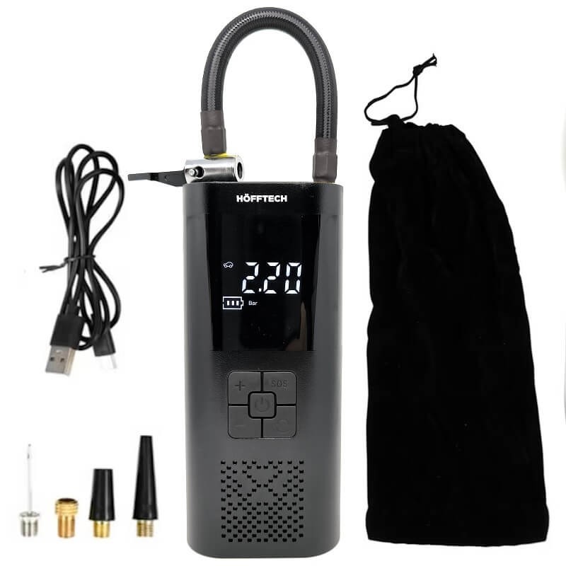 Compresor Auto Wireless Programabil cu Acumulator si Display