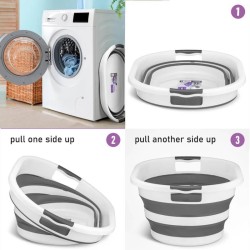Cos pliabil pentru rufe, camping, transport si uz casnic 40L