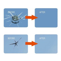 Kit reparatie fisuri, crapaturi si ciobituri cu 2 sticlute lipici parbriz