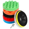 Set Bureti Aplicare Polish si Ceara Auto cu 5 Discuri 125mm