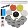 Kit restaurare faruri cu bormasina + Folie protectie UV