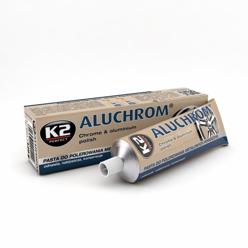 K2 ALUCHROM Pasta Polish Lustruit Jante si Ornamente Aliaj Crom