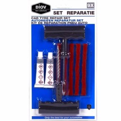 Kit vulcanizare auto la rece cu snur pana anvelope tubeles
