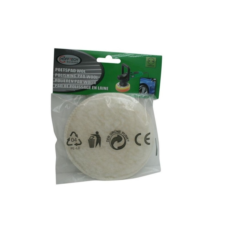 Disc Polish din Lana cu Velcro pentru Lustruit 125mm