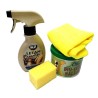 Pachet Solutie Curatare Tapiterie Piele + Crema Hidratare si Protectie