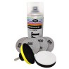 Kit faruri cu discuri abrazive curatare strat matuit si spray sealant