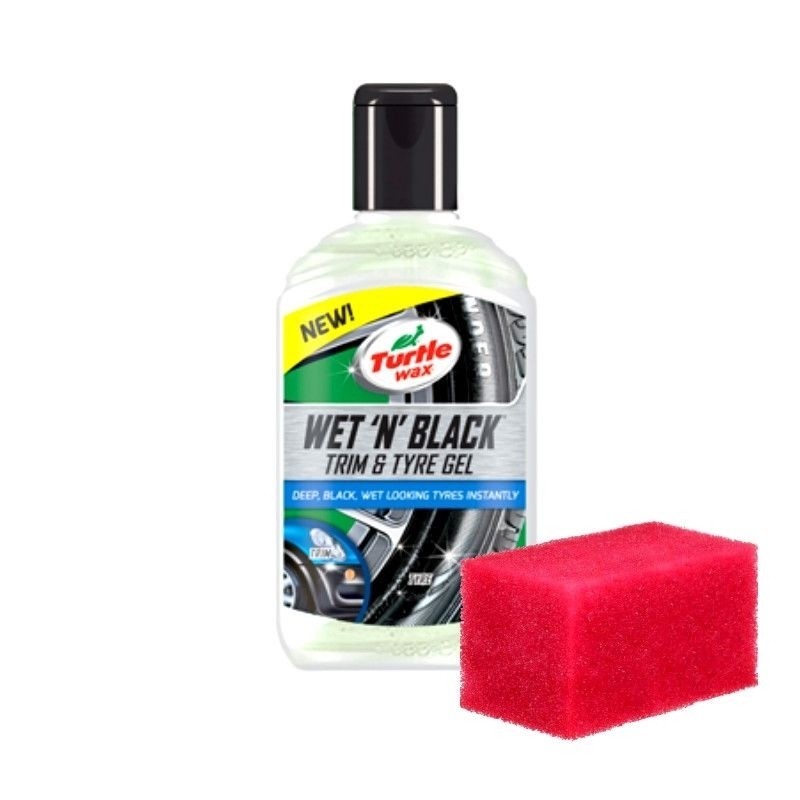 Gel Transparent Detailing Anvelope Turtle Wax Wet N Black 300ml
