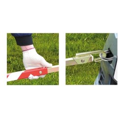 Bara tractare auto 2500Kg din 3 piese cu stegulet, certificare TUV