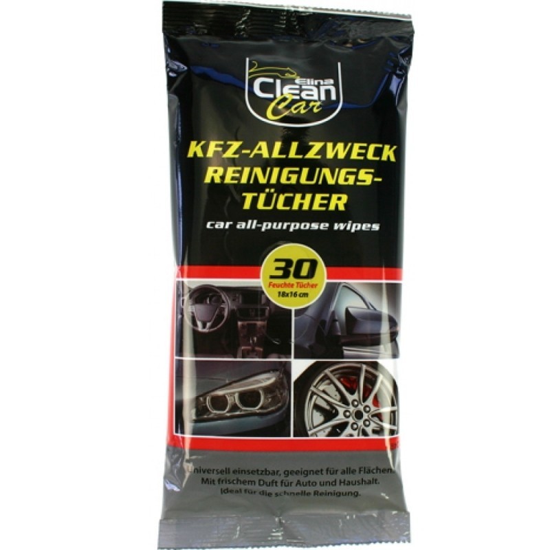 Set 30 Servetele Umede Universale Curatare Interior Exterior Auto