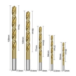 Set 5 Burghie cu 5 Extractoare Deblocare Suruburi, Prezoane si Bujii
