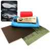 Kit Manual Curatare Faruri Auto Matuite cu Hartie Abraziva si Pasta