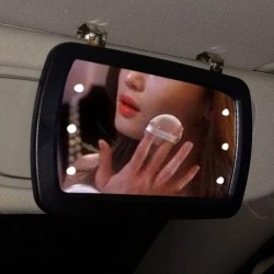 Oglinda parasolar auto pentru machiaj cu iluminare LED