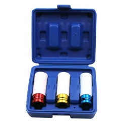 Set 3 chei tubulare de impact 17,19,21mm cu protectie din teflon