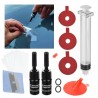 Kit reparatie fisuri, crapaturi si ciobituri cu 2 sticlute lipici parbriz