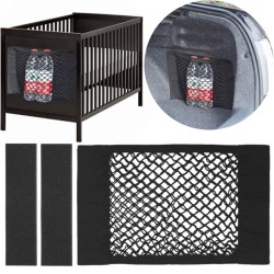 Buzunar auto cu plasa elastica organizare portbagaj cu scai 40x25 cm